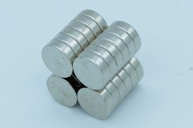 Магніт неодимовий. Диск 10x3 мм